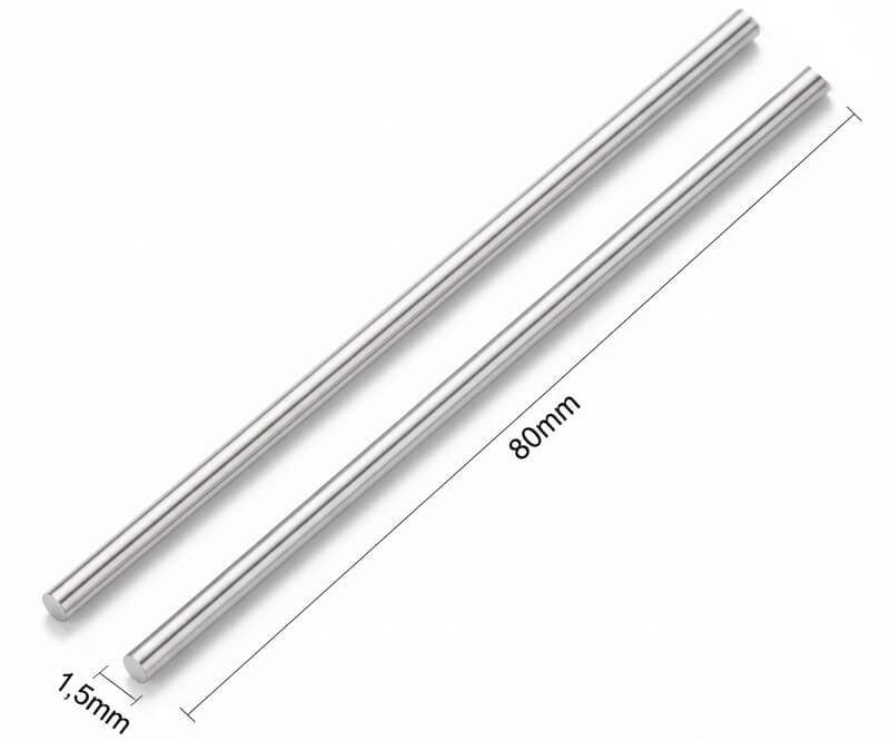 Pair of 99.99% pure Colloidal Silver Electrodes