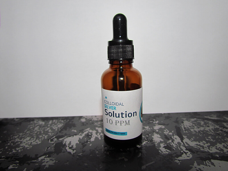 30ml bottle of The Silver Lab's premium silver solution